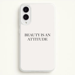 Beauty Is An Attitude - Clean Girl Aesthetic  - Clean Girl Aesthetic Phone Case for Galaxy S25 Edge