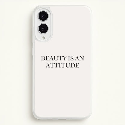 Beauty Is An Attitude - Clean Girl Aesthetic  - Clean Girl Aesthetic Phone Case for Galaxy S25 Edge