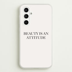 Beauty Is An Attitude - Clean Girl Aesthetic  - Clean Girl Aesthetic Phone Case for Galaxy A16