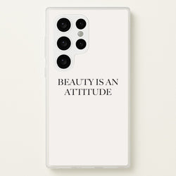 Beauty Is An Attitude - Clean Girl Aesthetic  - Clean Girl Aesthetic Phone Case for Galaxy S24 Ultra
