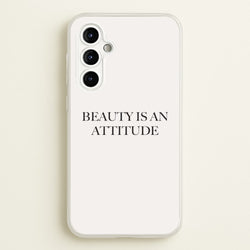 Beauty Is An Attitude - Clean Girl Aesthetic  - Clean Girl Aesthetic Phone Case for Galaxy A54