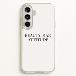 Beauty Is An Attitude - Clean Girl Aesthetic  - Clean Girl Aesthetic Phone Case for Galaxy A56