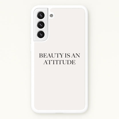 Beauty Is An Attitude - Clean Girl Aesthetic  - Clean Girl Aesthetic Phone Case for Galaxy S22 Plus