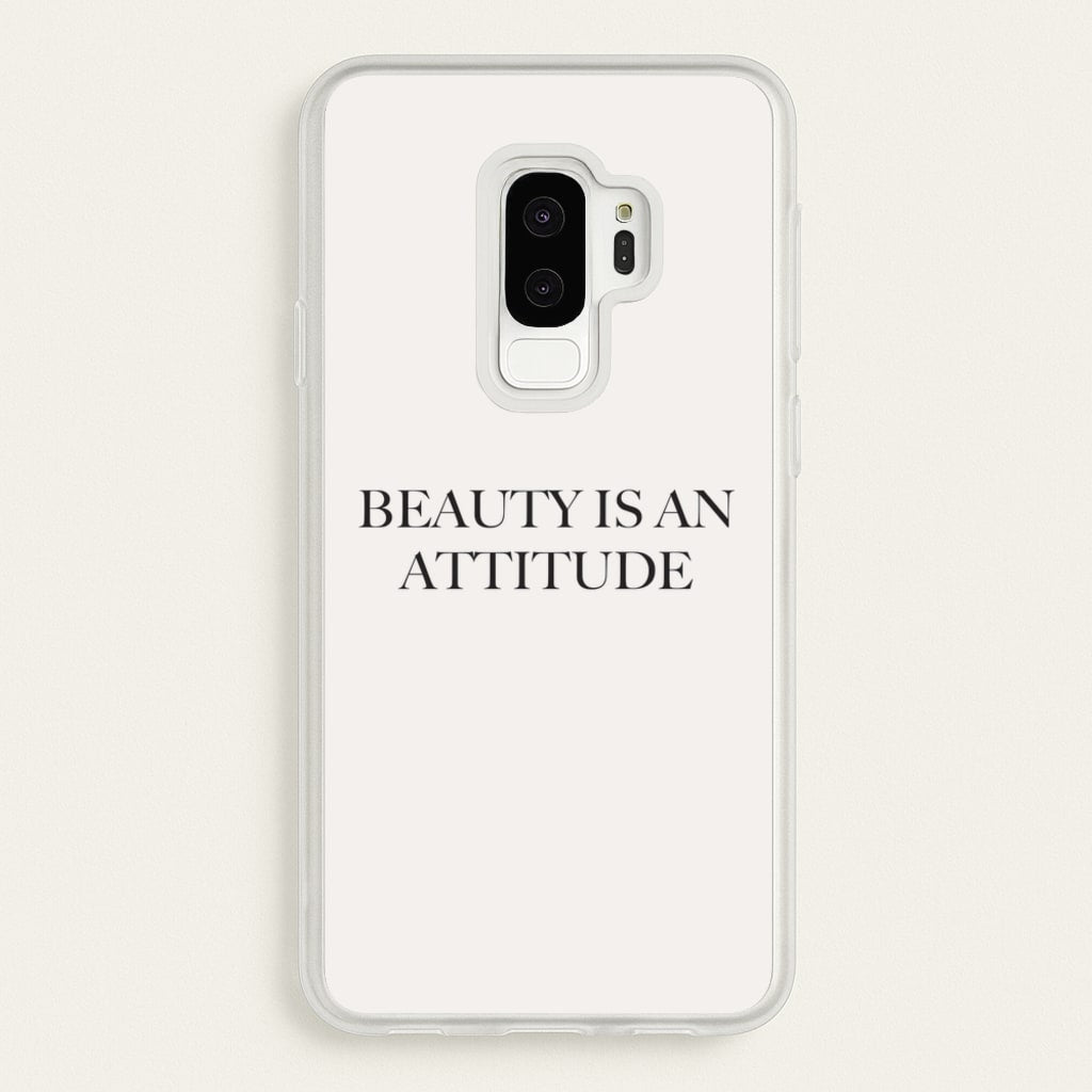Beauty Is An Attitude - Clean Girl Aesthetic  - Clean Girl Aesthetic Phone Case for Galaxy S9 Plus