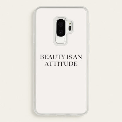 Beauty Is An Attitude - Clean Girl Aesthetic  - Clean Girl Aesthetic Phone Case for Galaxy S9 Plus