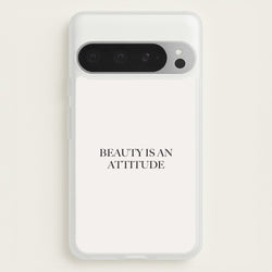 Beauty Is An Attitude - Clean Girl Aesthetic  - Clean Girl Aesthetic Phone Case for Google Pixel 9 Pro XL