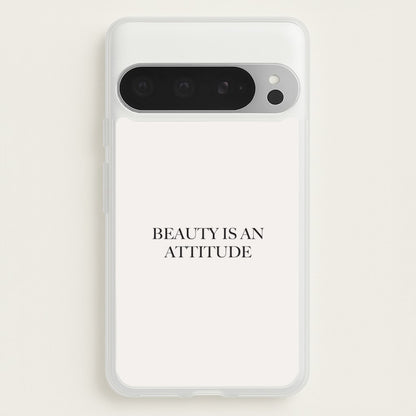 Beauty Is An Attitude - Clean Girl Aesthetic  - Clean Girl Aesthetic Phone Case for Google Pixel 9 Pro XL