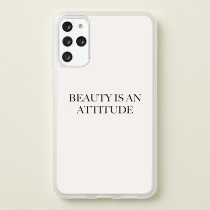Beauty Is An Attitude - Clean Girl Aesthetic  - Clean Girl Aesthetic Phone Case for Galaxy S20 Plus