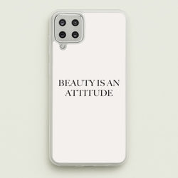 Beauty Is An Attitude - Clean Girl Aesthetic  - Clean Girl Aesthetic Phone Case for Galaxy A12