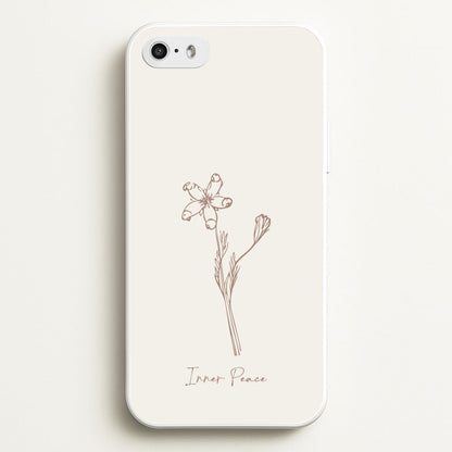 Inner Peace  - Clean Girl Aesthetic Phone Case for iPhone 5 / 5s / SE 2016