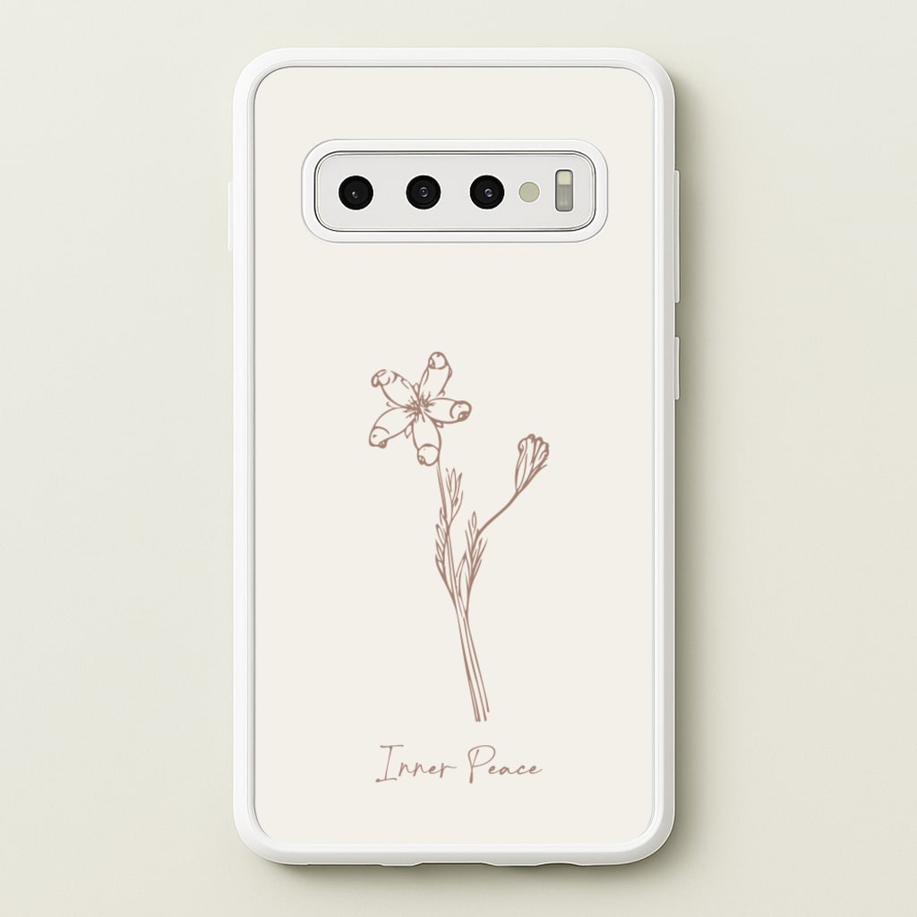 Inner Peace  - Clean Girl Aesthetic Phone Case for Galaxy S10