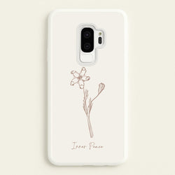 Inner Peace  - Clean Girl Aesthetic Phone Case for Galaxy S9 Plus