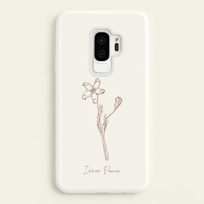 Inner Peace  - Clean Girl Aesthetic Phone Case for Galaxy S9 Plus