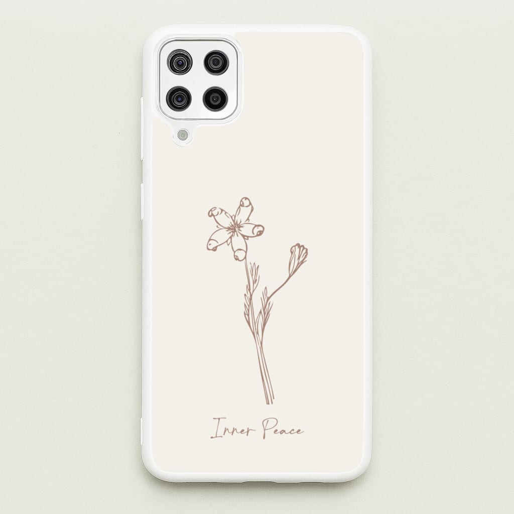 Inner Peace  - Clean Girl Aesthetic Phone Case for Galaxy A12