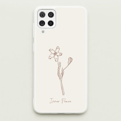 Inner Peace  - Clean Girl Aesthetic Phone Case for Galaxy A12
