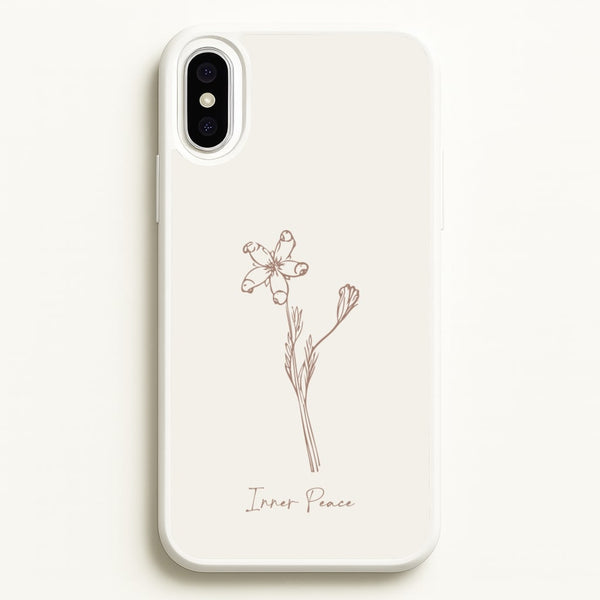 Inner Peace  - Clean Girl Aesthetic Phone Case for iPhone XS Max