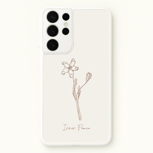 Inner Peace  - Clean Girl Aesthetic Phone Case for Galaxy S21 Ultra