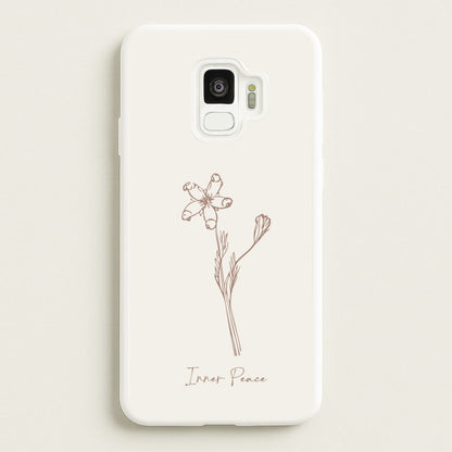 Inner Peace  - Clean Girl Aesthetic Phone Case for Galaxy S9