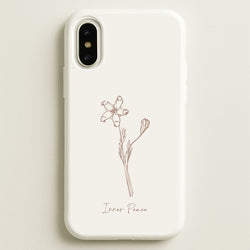 Inner Peace  - Clean Girl Aesthetic Phone Case for iPhone X / XS