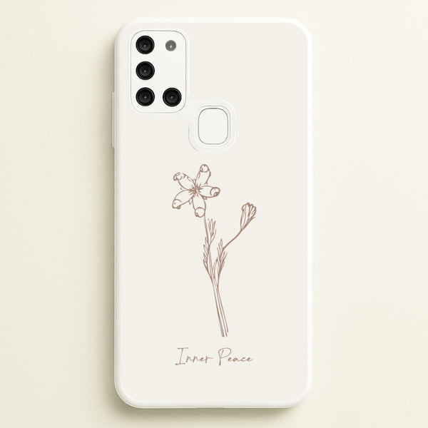 Inner Peace  - Clean Girl Aesthetic Phone Case for Galaxy A21s