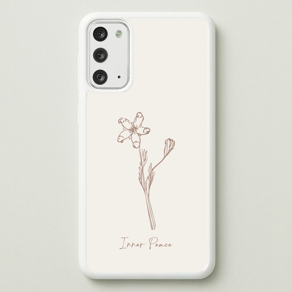 Inner Peace  - Clean Girl Aesthetic Phone Case for Galaxy Note 20