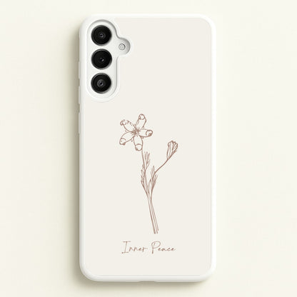 Inner Peace  - Clean Girl Aesthetic Phone Case for Galaxy A34