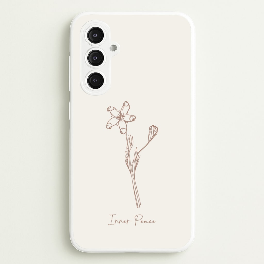 Inner Peace  - Clean Girl Aesthetic Phone Case for Galaxy S23FE