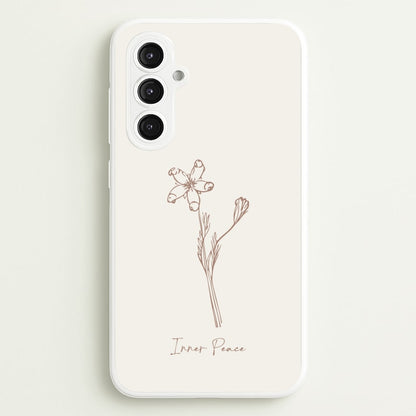 Inner Peace  - Clean Girl Aesthetic Phone Case for Galaxy S23FE