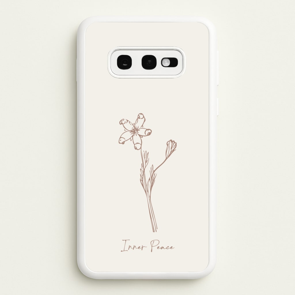Inner Peace  - Clean Girl Aesthetic Phone Case for Galaxy S10e
