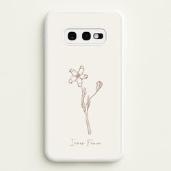 Inner Peace  - Clean Girl Aesthetic Phone Case for Galaxy S10e