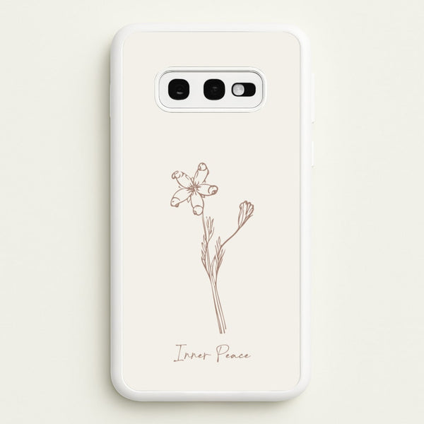 Inner Peace  - Clean Girl Aesthetic Phone Case for Galaxy S10e
