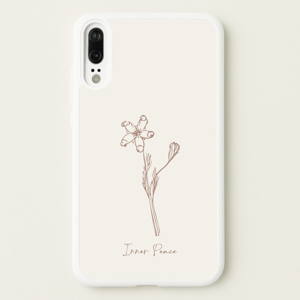 Inner Peace  - Clean Girl Aesthetic Phone Case for Huawei P20