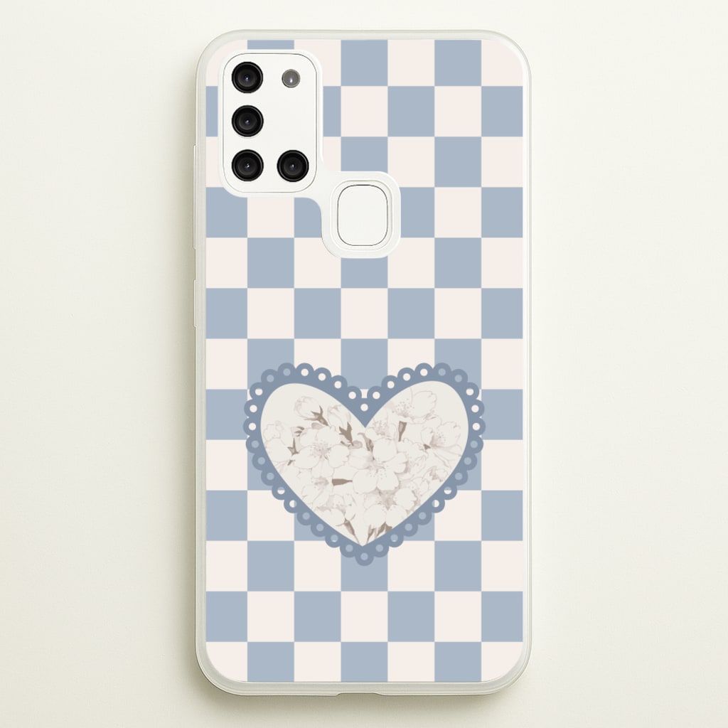 Doily Flower  - Clean Girl Aesthetic Phone Case for Galaxy A21s