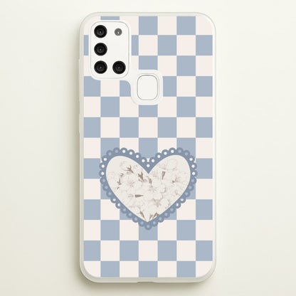 Doily Flower  - Clean Girl Aesthetic Phone Case for Galaxy A21s