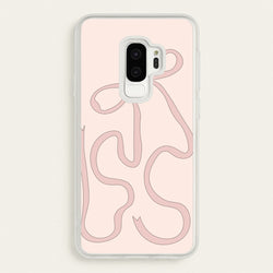 Pink Ribbon  - Clean Girl Aesthetic Phone Case for Galaxy S9 Plus