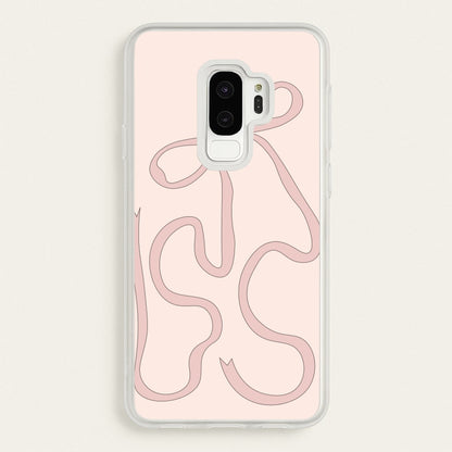 Pink Ribbon  - Clean Girl Aesthetic Phone Case for Galaxy S9 Plus