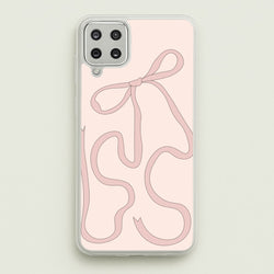 Pink Ribbon  - Clean Girl Aesthetic Phone Case for Galaxy A12