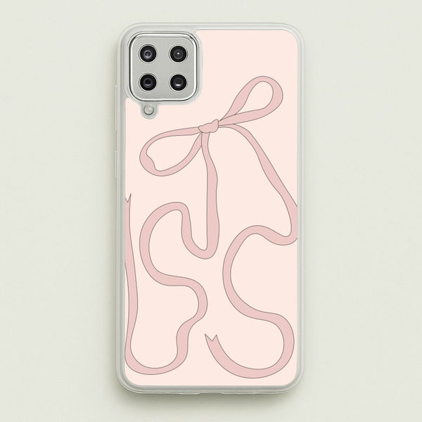 Pink Ribbon  - Clean Girl Aesthetic Phone Case for Galaxy A12