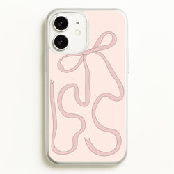 Pink Ribbon  - Clean Girl Aesthetic Phone Case for iPhone 11