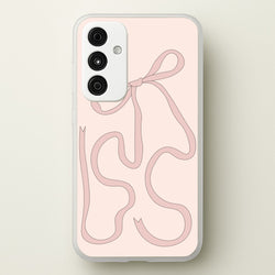 Pink Ribbon  - Clean Girl Aesthetic Phone Case for Galaxy A35