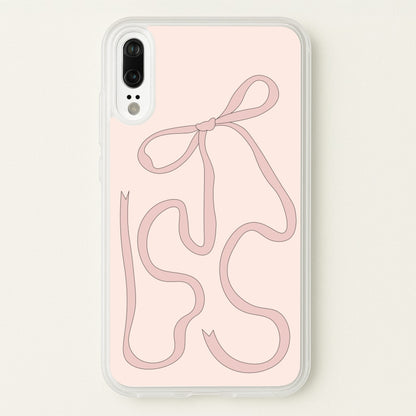 Pink Ribbon  - Clean Girl Aesthetic Phone Case for Huawei P20