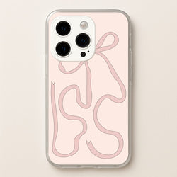 Pink Ribbon  - Clean Girl Aesthetic Phone Case for iPhone 15 Pro
