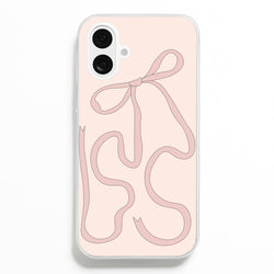 Pink Ribbon  - Clean Girl Aesthetic Phone Case for iPhone 16 Plus