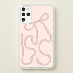 Pink Ribbon  - Clean Girl Aesthetic Phone Case for Galaxy S20 Plus