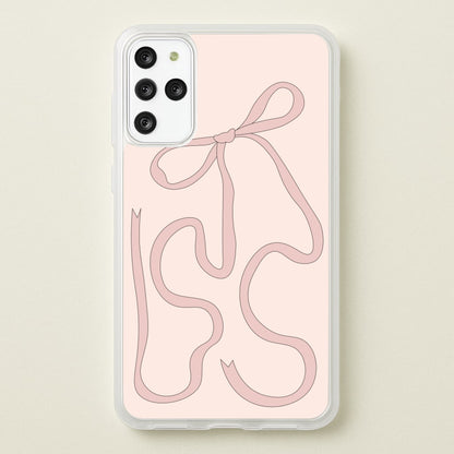 Pink Ribbon  - Clean Girl Aesthetic Phone Case for Galaxy S20 Plus