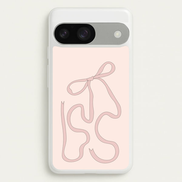 Pink Ribbon  - Clean Girl Aesthetic Phone Case for Google Pixel 9 / 9 Pro