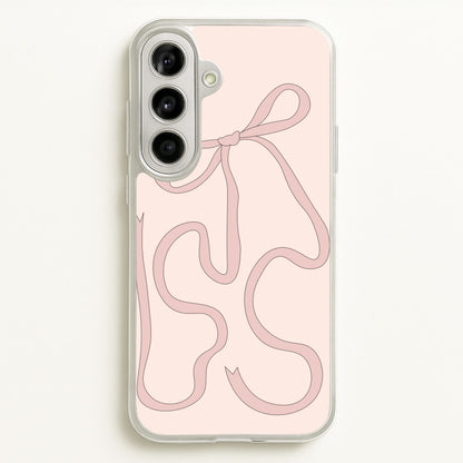 Pink Ribbon  - Clean Girl Aesthetic Phone Case for Galaxy A56