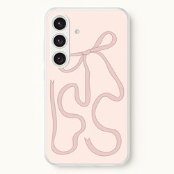Pink Ribbon  - Clean Girl Aesthetic Phone Case for Galaxy S24FE