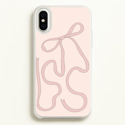 Pink Ribbon  - Clean Girl Aesthetic Phone Case for iPhone XS Max