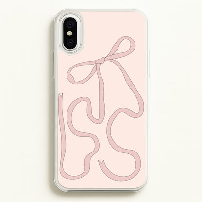 Pink Ribbon  - Clean Girl Aesthetic Phone Case for iPhone XS Max